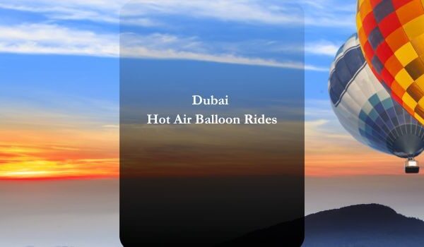 Hot air Balloon trips