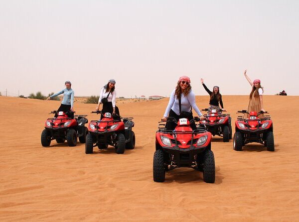 The Yamaha Grizzly is the perfect all-rounder ATV for exploring Dubai’s stunning desert landscapes. Known for its robust build, automatic transmission, and comfortable handling, it’s ideal for riders of all levels — from beginners to seasoned adventurers.