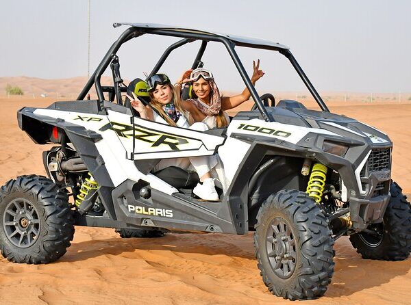 Experience the power of the desert with our 2-Seater Polaris RZR 1000cc buggy – the perfect ride for couples, friends, or thrill-seeking duos. Built with top-tier suspension, full roll cage, and high-torque performance, this machine lets you conquer Dubai’s red dunes side-by-side.