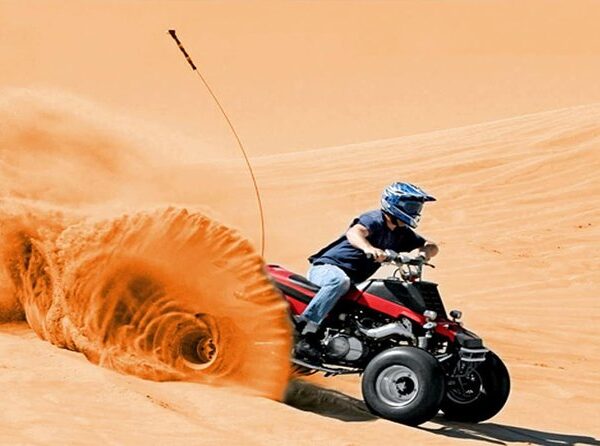Unleash the beast of the dunes with the Yamaha Raptor 700CC — one of the most powerful and thrilling quad bike experiences in Dubai’s desert. Designed for experienced riders and thrill-seekers, this aggressive machine combines raw power, high torque, and excellent handling for a next-level ride.