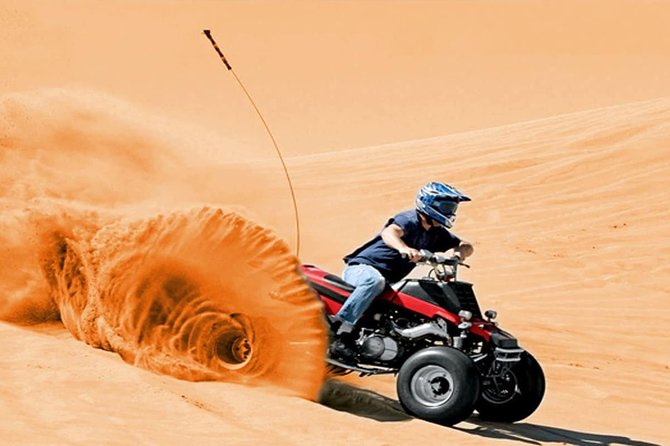 Unleash the beast of the dunes with the Yamaha Raptor 700CC — one of the most powerful and thrilling quad bike experiences in Dubai’s desert. Designed for experienced riders and thrill-seekers, this aggressive machine combines raw power, high torque, and excellent handling for a next-level ride.