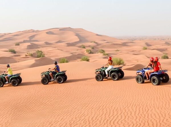 The Yamaha Grizzly is the perfect all-rounder ATV for exploring Dubai’s stunning desert landscapes. Known for its robust build, automatic transmission, and comfortable handling, it’s ideal for riders of all levels — from beginners to seasoned adventurers.