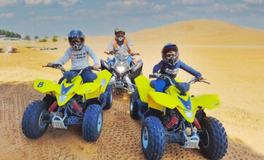 Let your little adventurers enjoy the thrill of the desert with a safe and fun 90CC quad bike ride – specially built for kids aged 6 to 12. These low-speed, beginner-friendly ATVs come with full safety features and are operated in a controlled, supervised area away from adult rides.