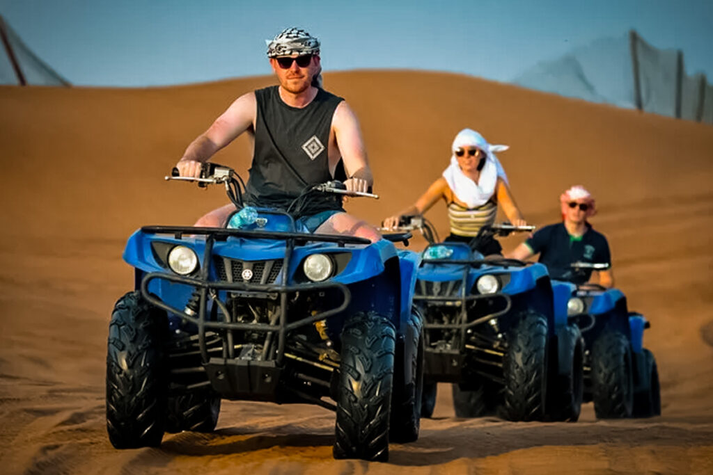 The Yamaha Grizzly is the perfect all-rounder ATV for exploring Dubai’s stunning desert landscapes. Known for its robust build, automatic transmission, and comfortable handling, it’s ideal for riders of all levels — from beginners to seasoned adventurers.