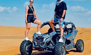 Experience extreme desert thrills with the Can-Am Maverick X3 – a beast of a buggy built for off-road dominance. With Turbocharged 195hp power, long-travel suspension, and racing-style bucket seats, this 2-seater buggy is designed for adrenaline seekers who want premium performance on Dubai’s stunning red dunes.