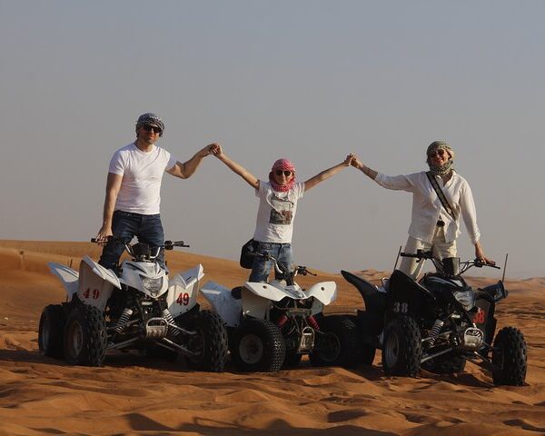 Embark on an unforgettable desert adventure with our 400CC Quad Bike – a perfect mix of power, control, and excitement for mid-level riders. Whether you’re a confident beginner or a returning thrill-seeker, this self-drive ATV is designed to give you a true taste of Dubai’s wild desert terrain.