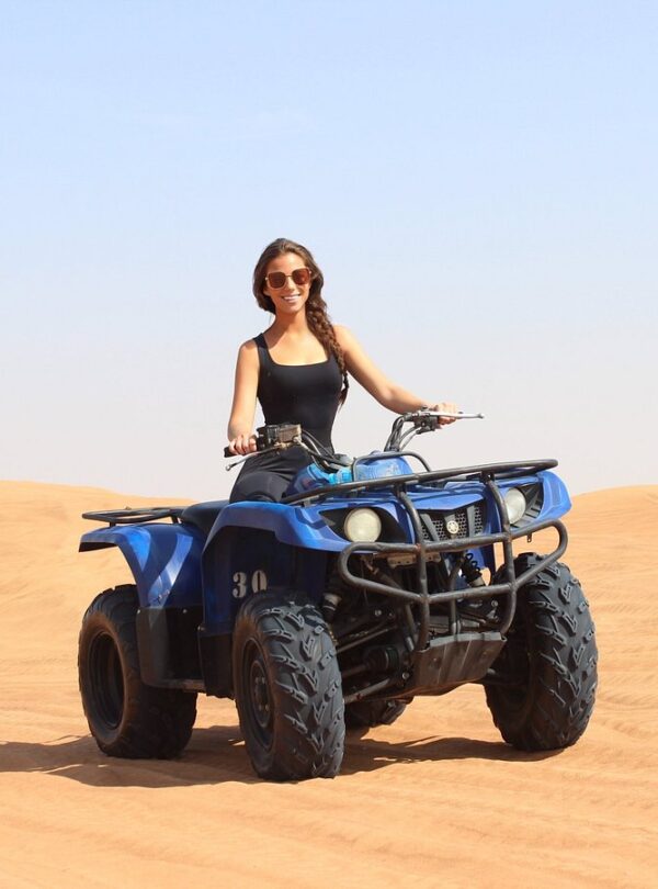 The Yamaha Grizzly is the perfect all-rounder ATV for exploring Dubai’s stunning desert landscapes. Known for its robust build, automatic transmission, and comfortable handling, it’s ideal for riders of all levels — from beginners to seasoned adventurers.