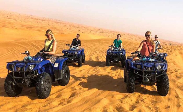 The Yamaha Grizzly is the perfect all-rounder ATV for exploring Dubai’s stunning desert landscapes. Known for its robust build, automatic transmission, and comfortable handling, it’s ideal for riders of all levels — from beginners to seasoned adventurers.